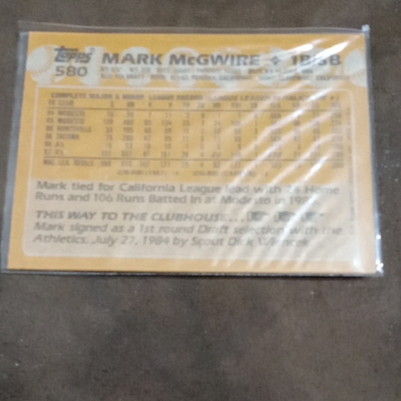 Tops Baseball Card - Picture 2 of 2